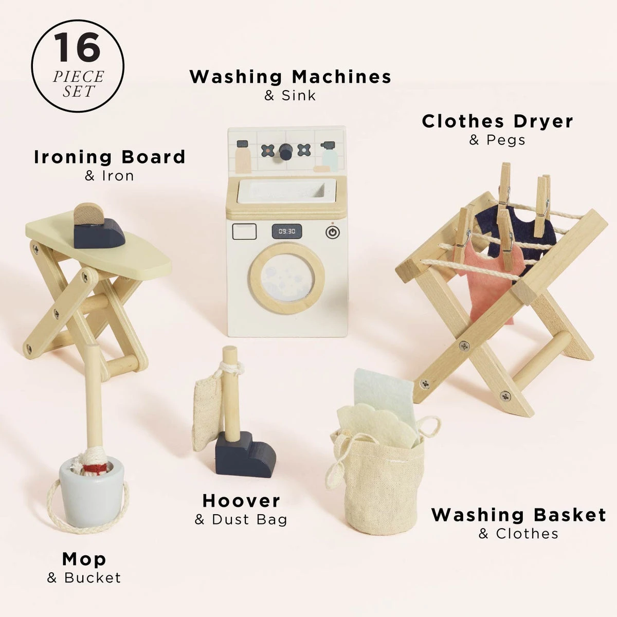 Le Toy Van Wooden Dolls House Laundry Room 4 Le Toy Van Wooden Dolls House Laundry Room - Image 2