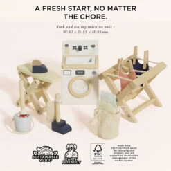 Le Toy Van Wooden Dolls House Laundry Room 13 Le Toy Van Wooden Dolls House Laundry Room -Le Toy Van Cheap Store ME038 laundry room luxury doll house furniture wooden toy roleplay stem dollhouse sustainable gift 4