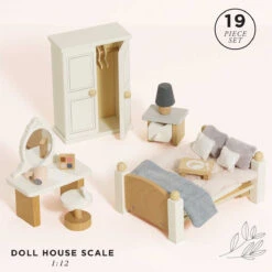 Le Toy Van Wooden Dolls House Bedroom 10 Le Toy Van Wooden Dolls House Bedroom -Le Toy Van Cheap Store ME057 doll house master bedroom wooden toy house accessory pink white grey vanity bed wardrobe sustainables stem gift boy girl 1 76e3f1d4 625b 4102 a0d4 3fcd1b6f2461