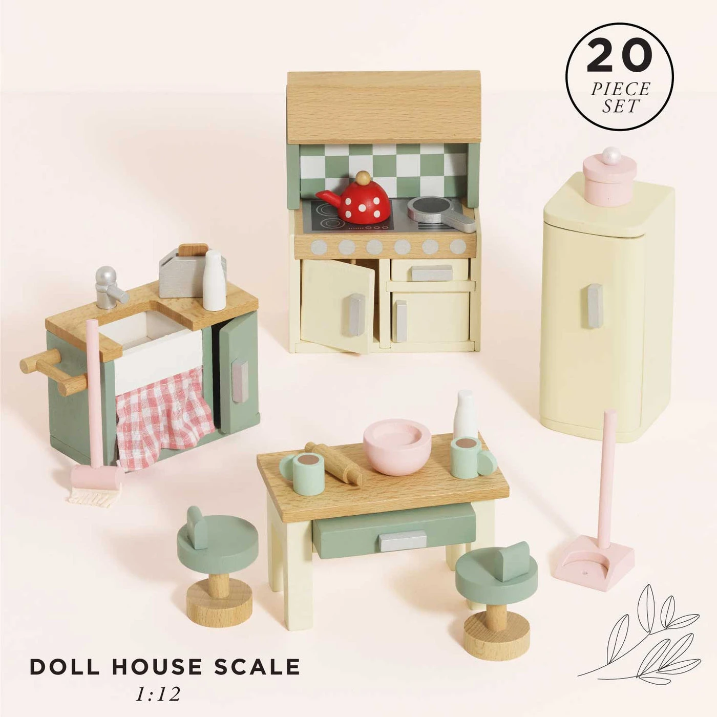 Le Toy Van Wooden Dolls House Kitchen Furniture 4 Le Toy Van Wooden Dolls House Kitchen Furniture - Image 2
