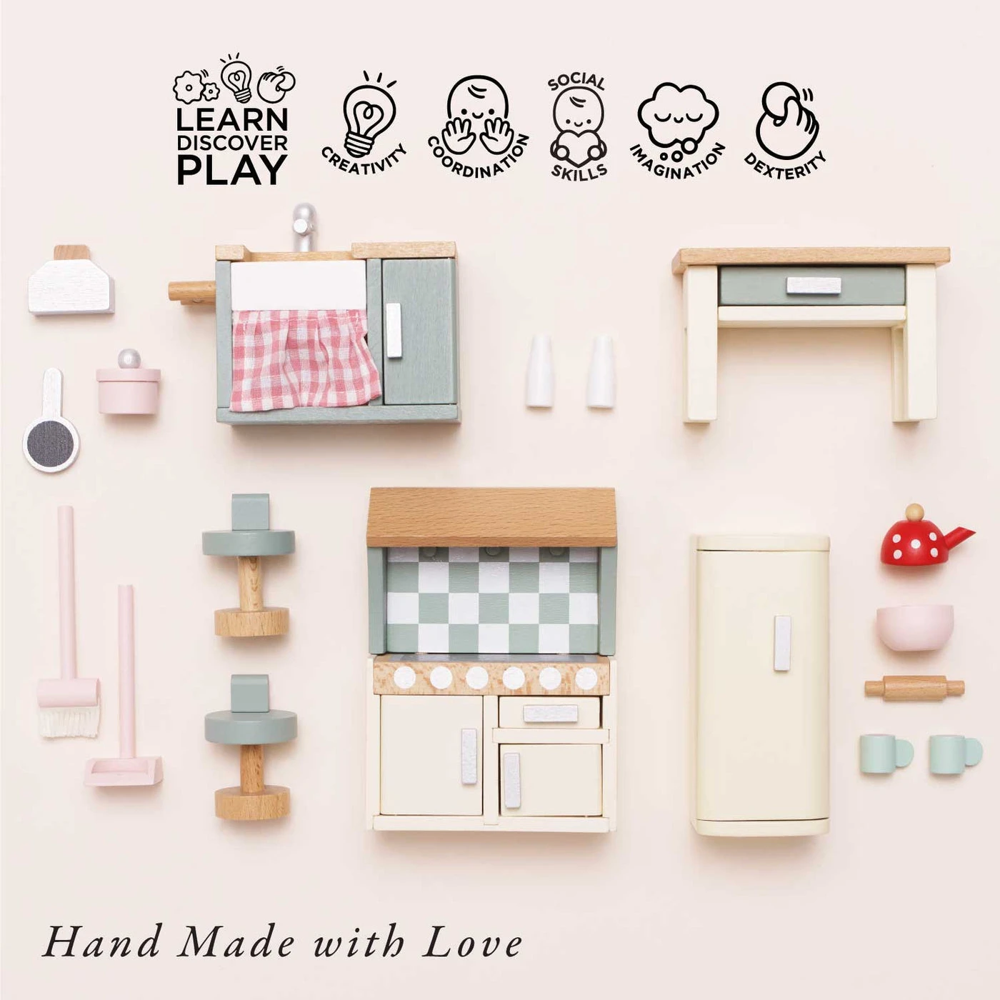 Le Toy Van Wooden Dolls House Kitchen Furniture 5 Le Toy Van Wooden Dolls House Kitchen Furniture - Image 3
