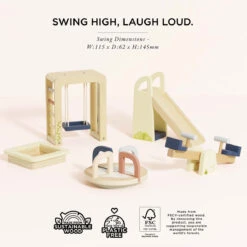 Le Toy Van Dolls House Outdoor Play Furniture 11 Le Toy Van Dolls House Outdoor Play Furniture -Le Toy Van Cheap Store ME062 dolls house games play set wooden toy accessory swing slide sandpit merrygoround furniture sustainable 3