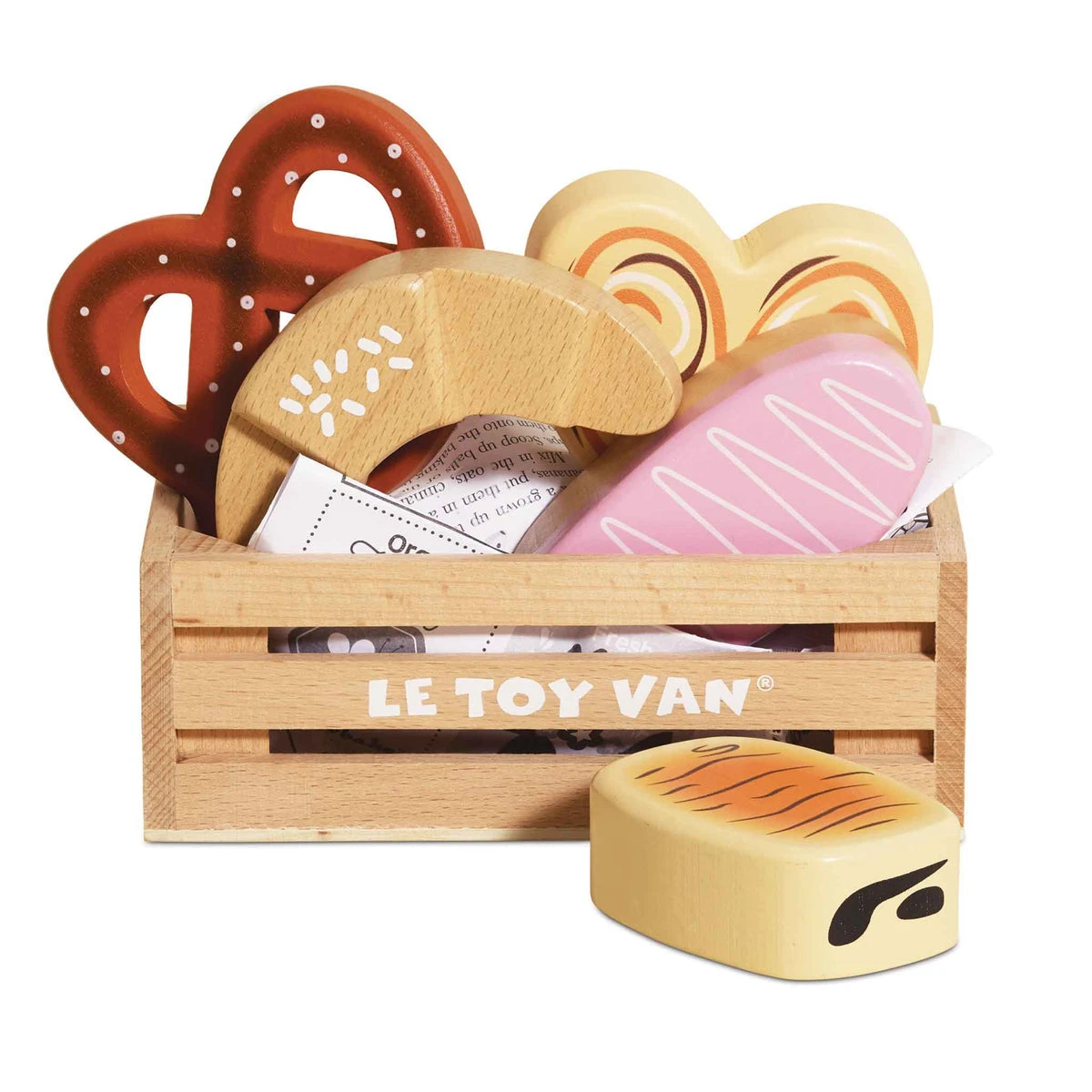 Le Toy Van Bakery & Patisserie Wooden Market Crate 3 Le Toy Van Bakery & Patisserie Wooden Market Crate