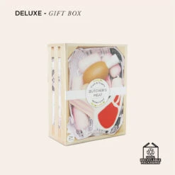 Le Toy Van Butchers Meat Wooden Market Crate -Le Toy Van Cheap Store TV189 meat crate wooden playfood toy chicken saussages bacon salami steak eco market food kids gift red pink 3 82e24f21 71ab 45a4 9983 83e951a29f7e