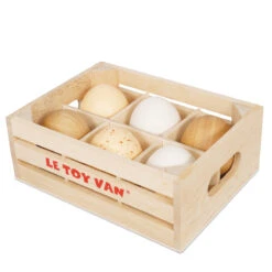 Le Toy Van Farm Eggs Wooden Market Crate