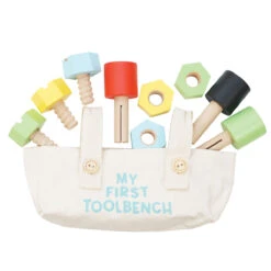 Le Toy Van Wooden Tool Bench 14 Le Toy Van Wooden Tool Bench -Le Toy Van Cheap Store TV448 my first tool bench workbench tools saw screwdriver hammer bolts nuts vice ruler drill nails bag blue red wood 3