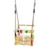 Deluxe Wooden Beaded Baby Swing: Safe & Interactive
