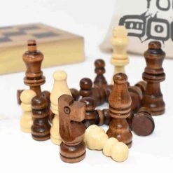 Chess And Draughts Set - Wooden 2-in-1 Set -Le Toy Van Cheap Store big game hunters chess draughts sets wooden chess and draughts set 29673197830221 205164