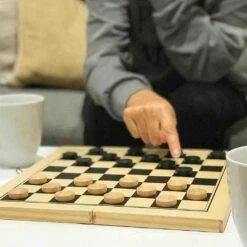 Chess And Draughts Set - Wooden 2-in-1 Set -Le Toy Van Cheap Store big game hunters chess draughts sets wooden chess and draughts set 29673197895757 863388