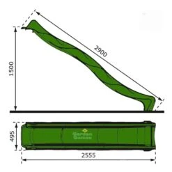 3m Green Children's Water Slide For Climbing Frames 11 3m Green Children's Water Slide For Climbing Frames -Le Toy Van Cheap Store big game hunters climbing frame slides 3m green children s garden water slide for climbing frames 29673767796813 246114