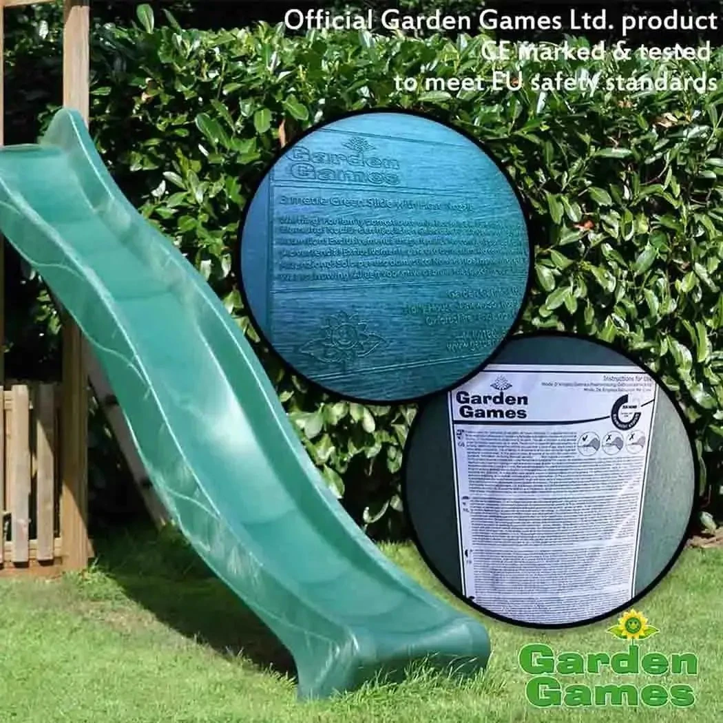 3m Green Children's Water Slide For Climbing Frames 5 3m Green Children's Water Slide For Climbing Frames - Image 3
