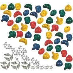 Climbing Stones & Footholds - Multi-Color, High-Grip, Poly-Resin -Le Toy Van Cheap Store big game hunters climbing stones multi 50 pack climbing stones 29673685581901