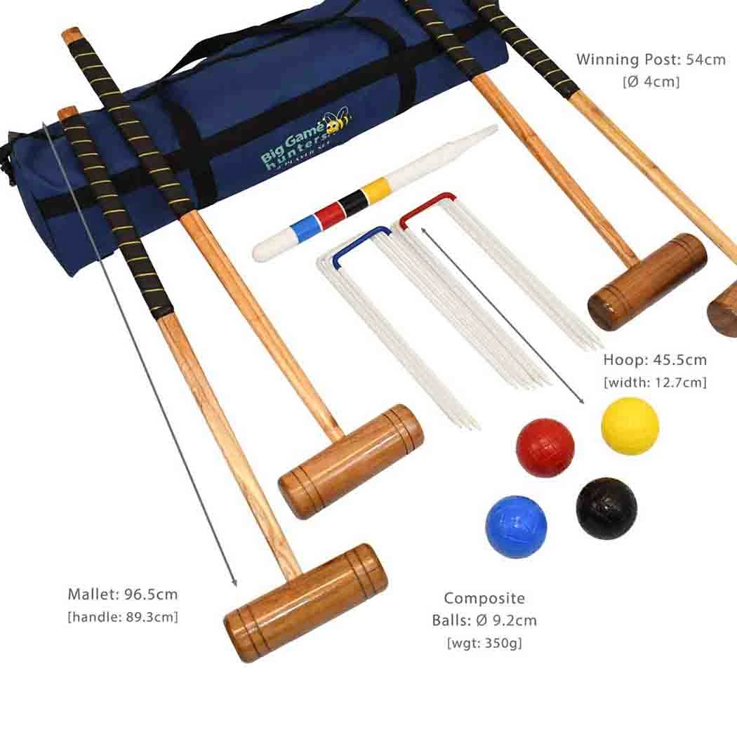 Croquet Set - Full Size - Premium 4 Player Set - Outdoor 5 Croquet Set - Full Size - Premium 4 Player Set - Outdoor - Image 3