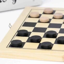 Wooden Draughts Set With Cotton Travel Bag -Le Toy Van Cheap Store big game hunters draughts sets wooden draughts set with travel bag 29673199337549 405049