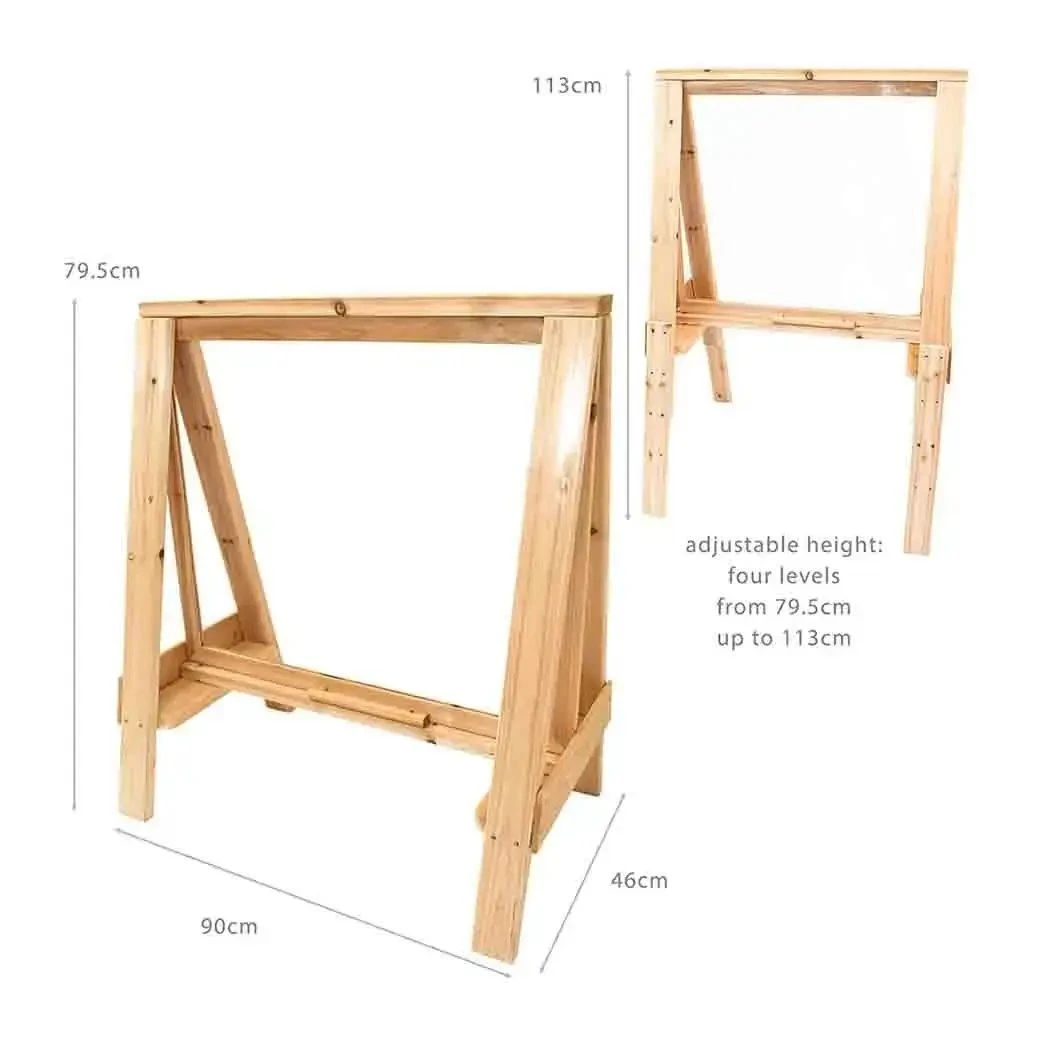 Wooden Messy Play Easel For Indoor & Outdoor Play 4 Wooden Messy Play Easel For Indoor & Outdoor Play - Image 2
