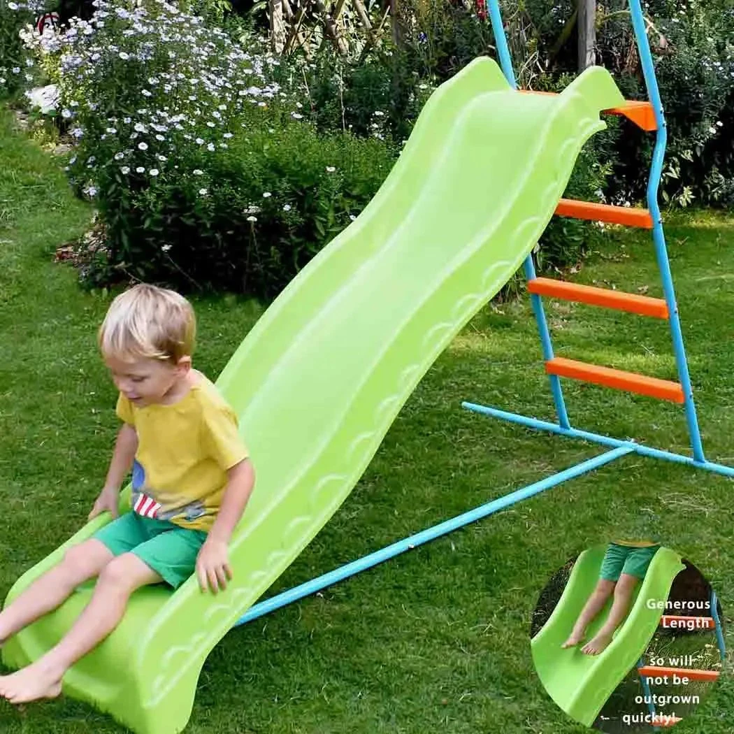 Children's Slide - Wavy - 1.85m - Freestanding - Green 4 Children's Slide - Wavy - 1.85m - Freestanding - Green - Image 2