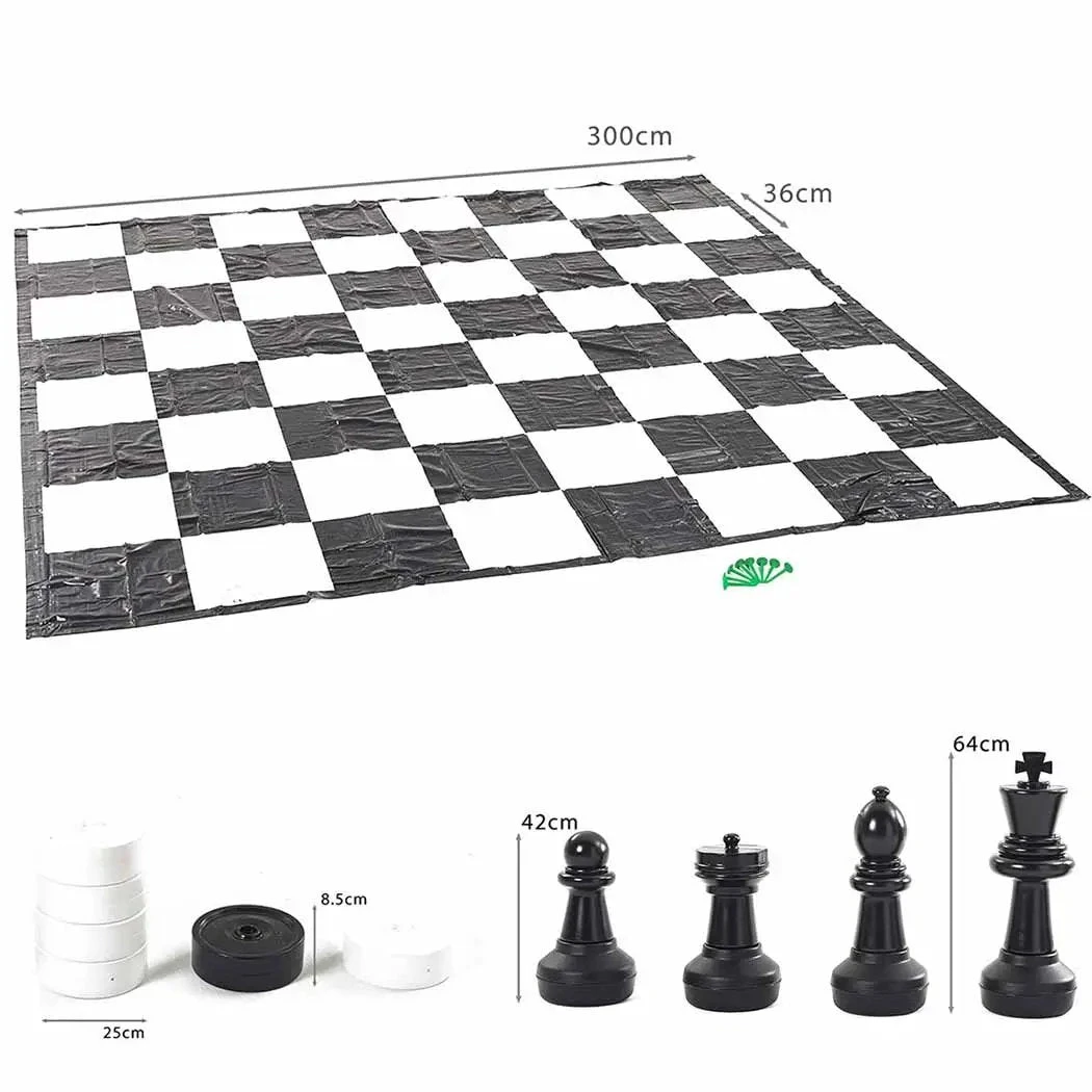Giant Chess + Giant Draughts + Mat Package (3m X 3m) 7 Giant Chess + Giant Draughts + Mat Package (3m X 3m) - Image 5