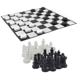 Giant Chess + Giant Draughts + Mat Package (3m X 3m)