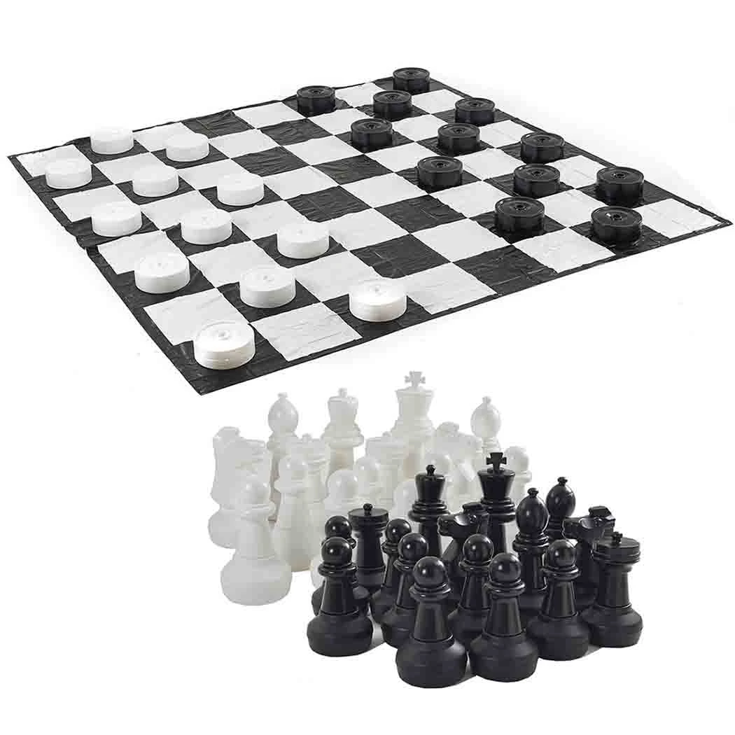 Giant Chess + Giant Draughts + Mat Package (3m X 3m) 3 Giant Chess + Giant Draughts + Mat Package (3m X 3m)
