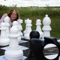 Giant Chess Pieces For Lawn Games - Weatherproof - 2 BOXES -Le Toy Van Cheap Store big game hunters giant chess pieces giant chess pieces 29673567453261 911779