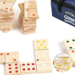 Giant Dominoes Set For Indoor & Outdoor Play 10 Giant Dominoes Set For Indoor & Outdoor Play -Le Toy Van Cheap Store big game hunters giant dominoes giant dominoes set 29673592881229 431784