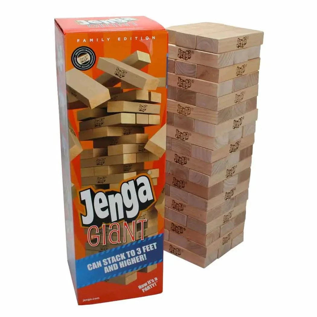 Jenga® Giant - Family Edition - Hardwood Game By Hasbro 3 Jenga® Giant - Family Edition - Hardwood Game By Hasbro