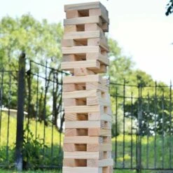 Jumbo Hi-Tower - Giant Stacking Game -Le Toy Van Cheap Store big game hunters giant jenga hi towers jumbo hi tower in a bag 29673468788813 820663