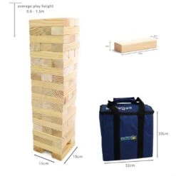 Jumbo Hi-Tower - Giant Stacking Game -Le Toy Van Cheap Store big game hunters giant jenga hi towers jumbo hi tower in a bag 29673468821581 910784
