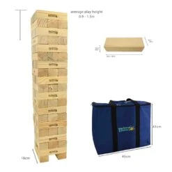 Mega Hi-Tower In A Bag - Indoor & Outdoor 12 Mega Hi-Tower In A Bag - Indoor & Outdoor -Le Toy Van Cheap Store big game hunters giant jenga hi towers mega hi tower in a bag 29673413279821 425840