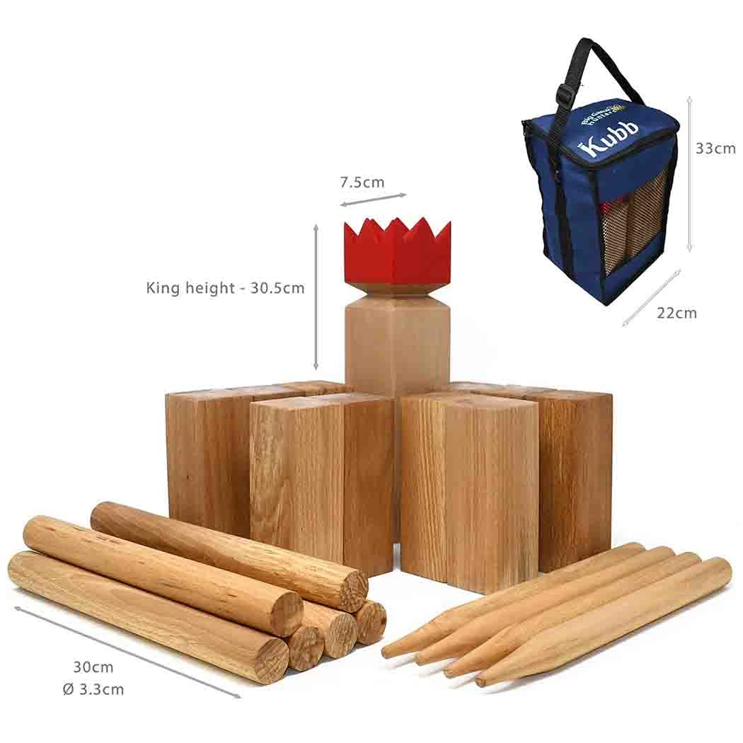 Scandinavian Chess Kubb Game - For Indoor & Outdoor Play 4 Scandinavian Chess Kubb Game - For Indoor & Outdoor Play - Image 2
