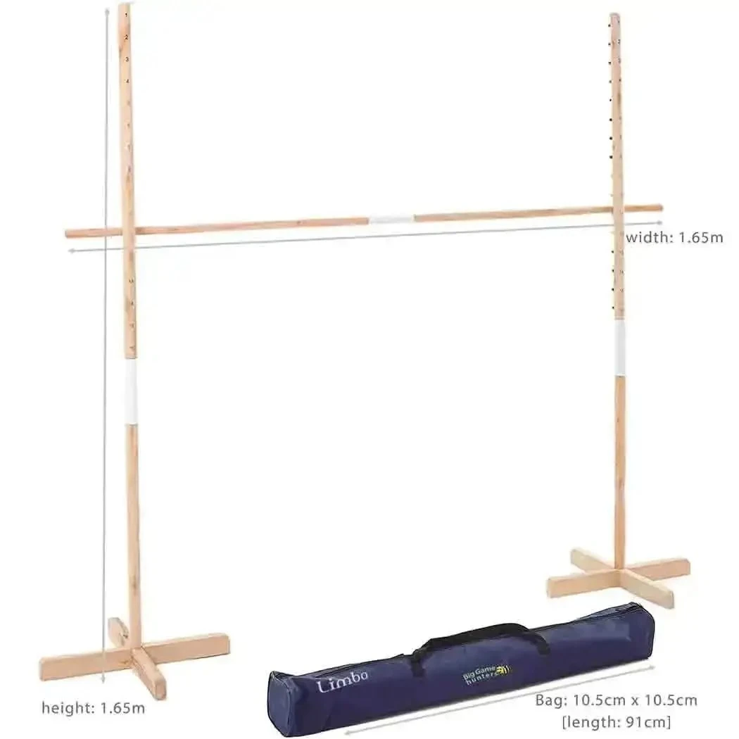 Wooden Limbo Game Set For Indoor & Outdoor Play 4 Wooden Limbo Game Set For Indoor & Outdoor Play - Image 2