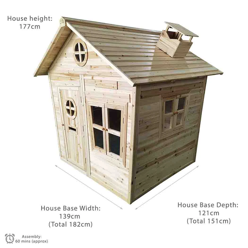 Redwood Mansion Wooden Playhouse - For Kids Of All Ages 6 Redwood Mansion Wooden Playhouse - For Kids Of All Ages - Image 4