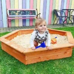 1.5m Diameter Hexagonal Wooden Sandpit 9 1.5m Diameter Hexagonal Wooden Sandpit -Le Toy Van Cheap Store big game hunters sandpits 1 5m hexagonal wooden sandpit 29673771008077 550945