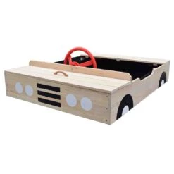Car Shaped Wooden Sandpit