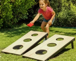 Single Deck Cornhole Game - Bean Bag Toss Game For Kids And Adults -Le Toy Van Cheap Store cornhole new 1
