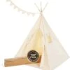 Teepee Play Tent - Wigwam -Cream Cotton Canvas -Le Toy Van Cheap Store totsahoy children teepees off white canicove teepee tent for kids 29678810529869